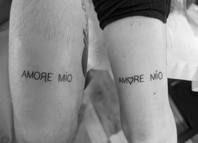 Tatouages avec écriture, Noaillan, Fragments d'Elle