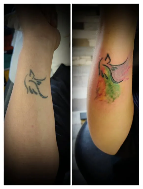 cover tattoo / recouvrement ou rafraichissement de tatouage ou cicatrice, Noaillan, Fragments d'Elle